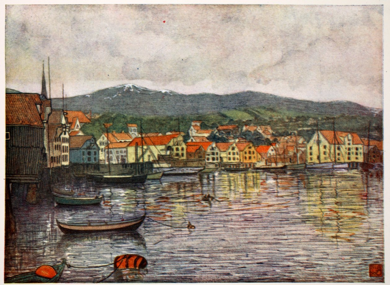Die Stadt Molde, 1905 von Nico Jungman