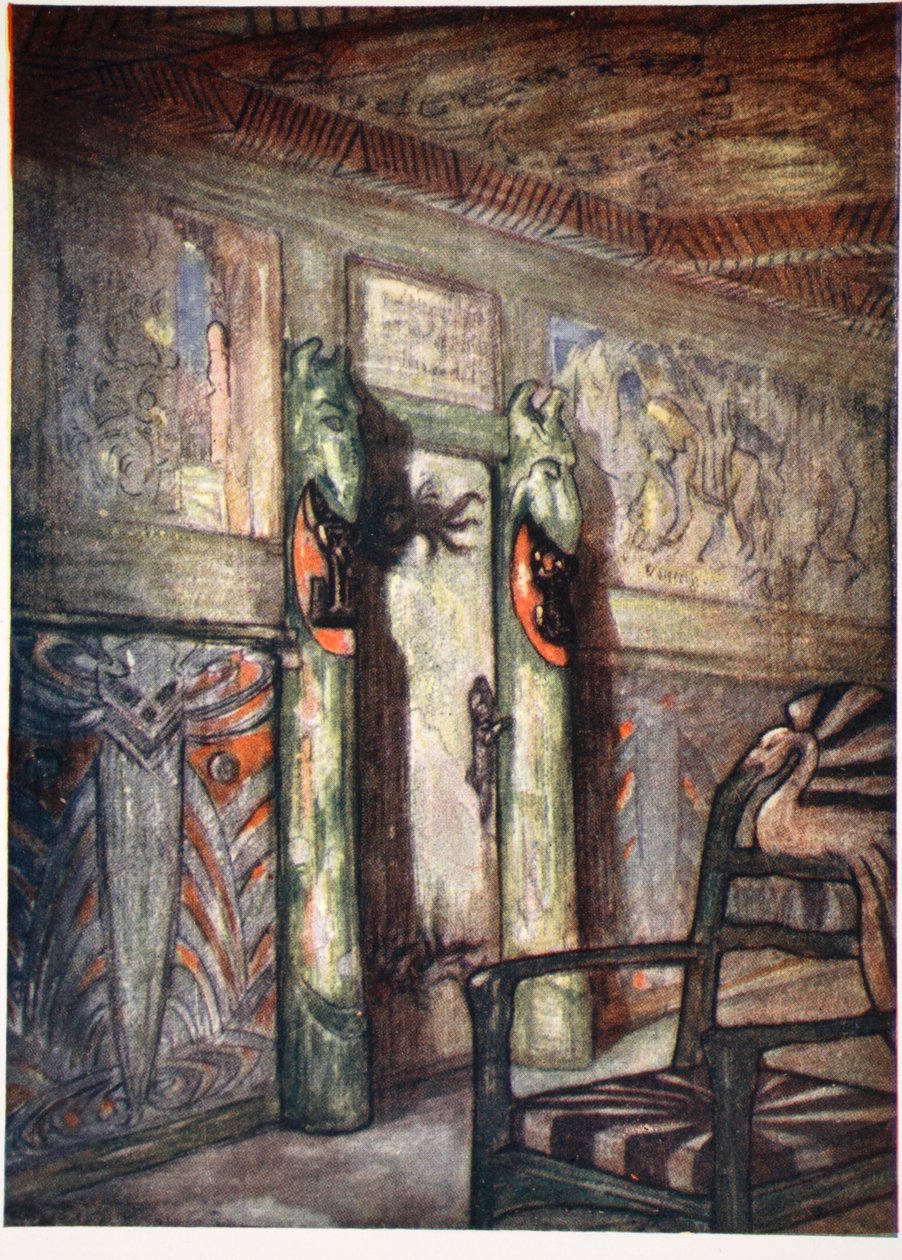 Zimmer von Munthe in Holmencollen, 1905 von Nico Jungman