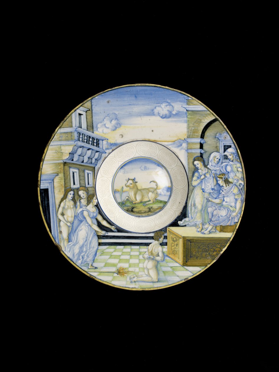 Die Verleumdung des Apelles, 15. Jahrhundert von Nicola da Urbino