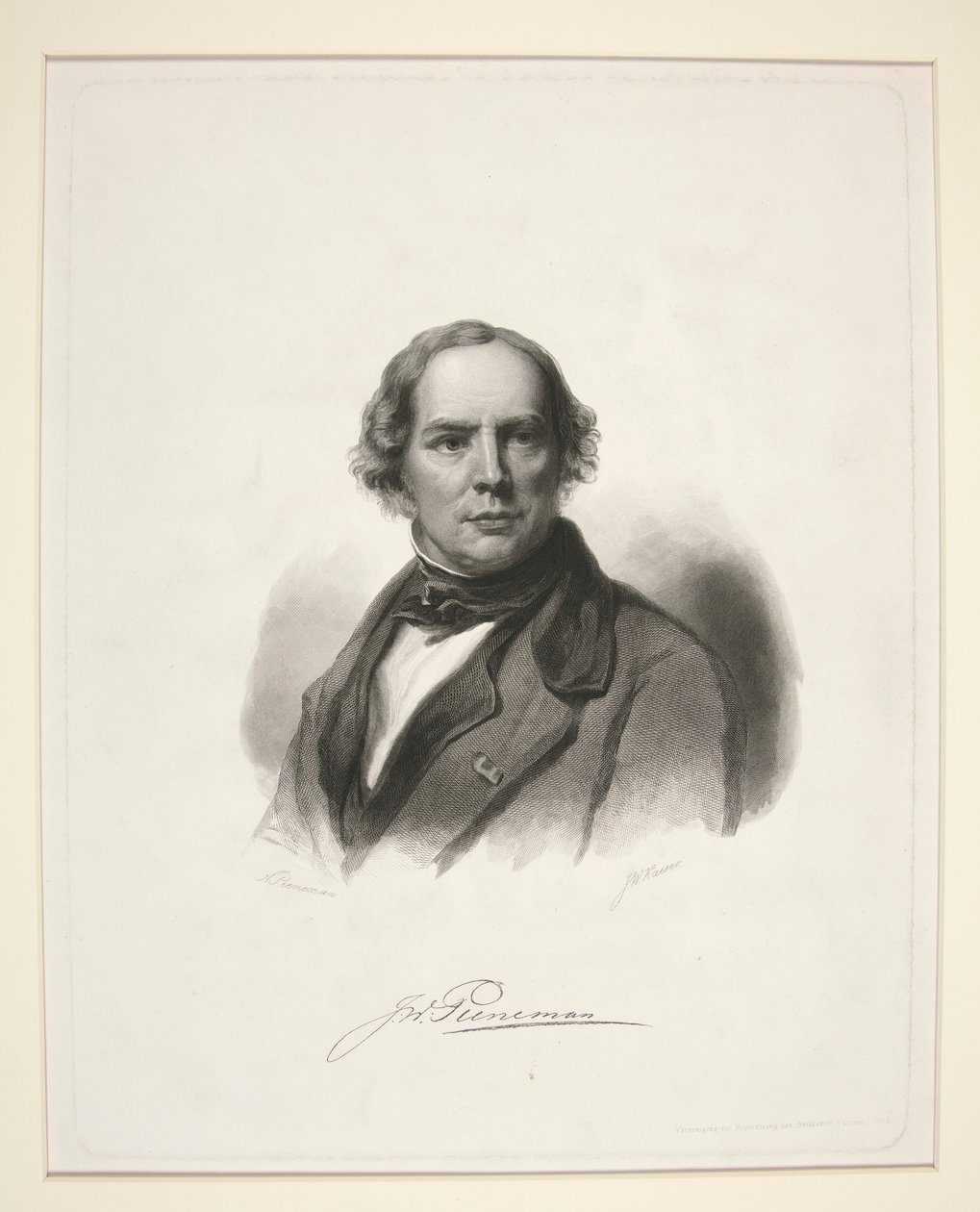 Porträt von J.W. Pieneman von Nicolaas Pieneman