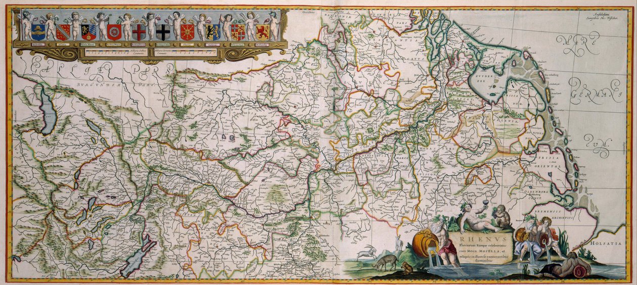Fluss des Rheins von Nicolaes Visscher