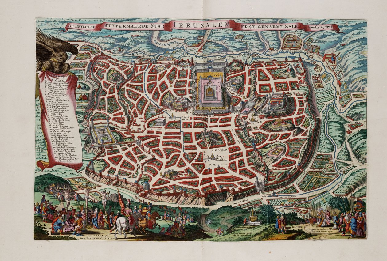 Jerusalem von Nicolaes Visscher