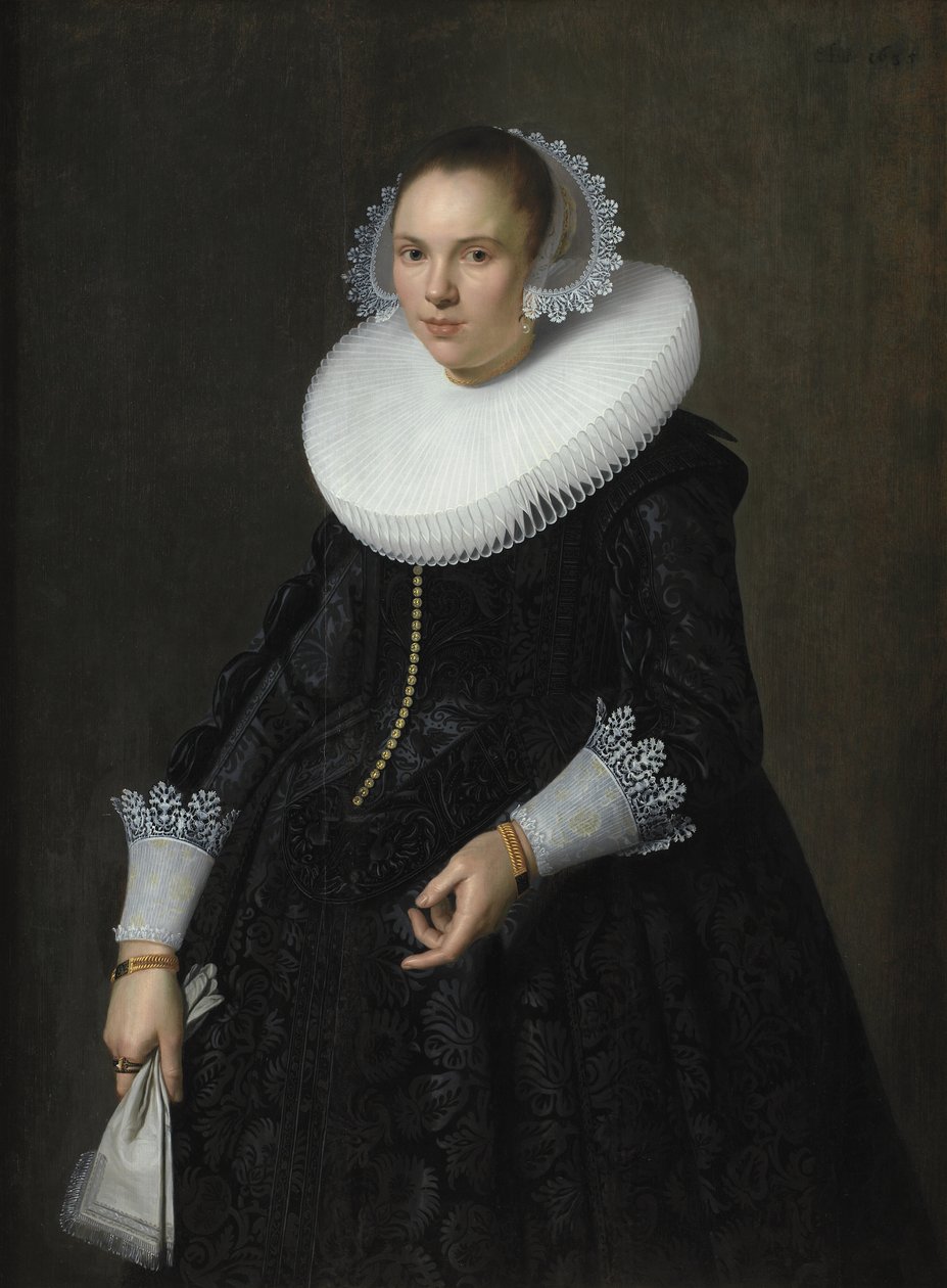 Porträt einer Dame von Nicolaes Eliasz. Pickenoy