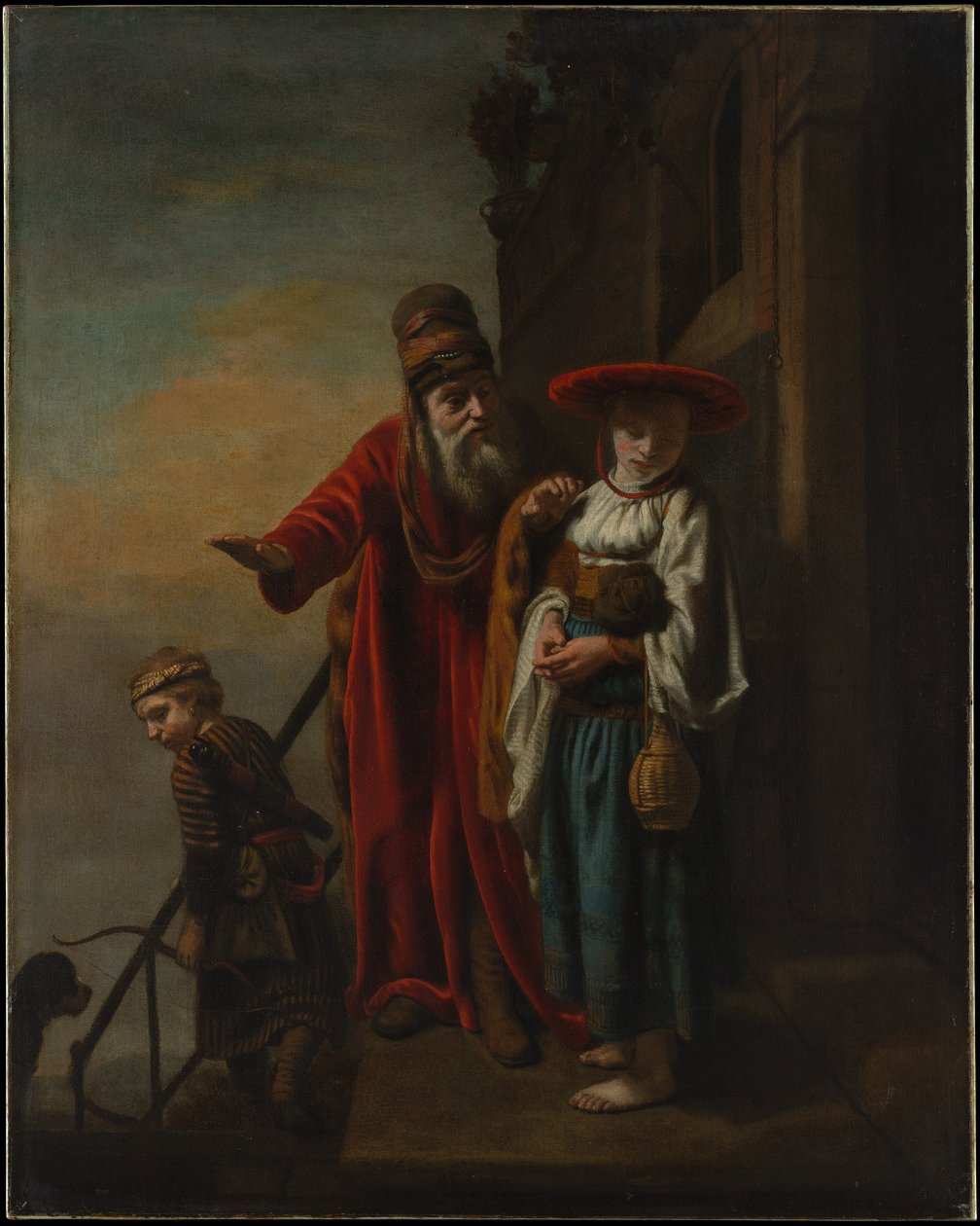 Abraham vertreibt Hagar und Ismael von Nicolaes Maes