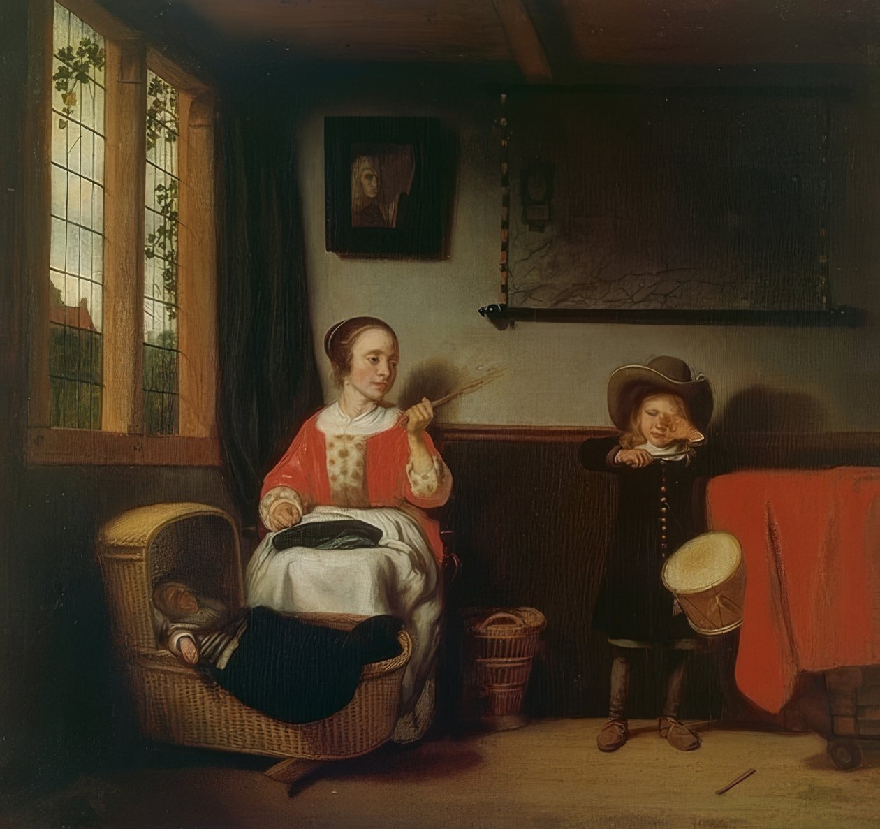 Der unartige Trommler von Nicolaes Maes