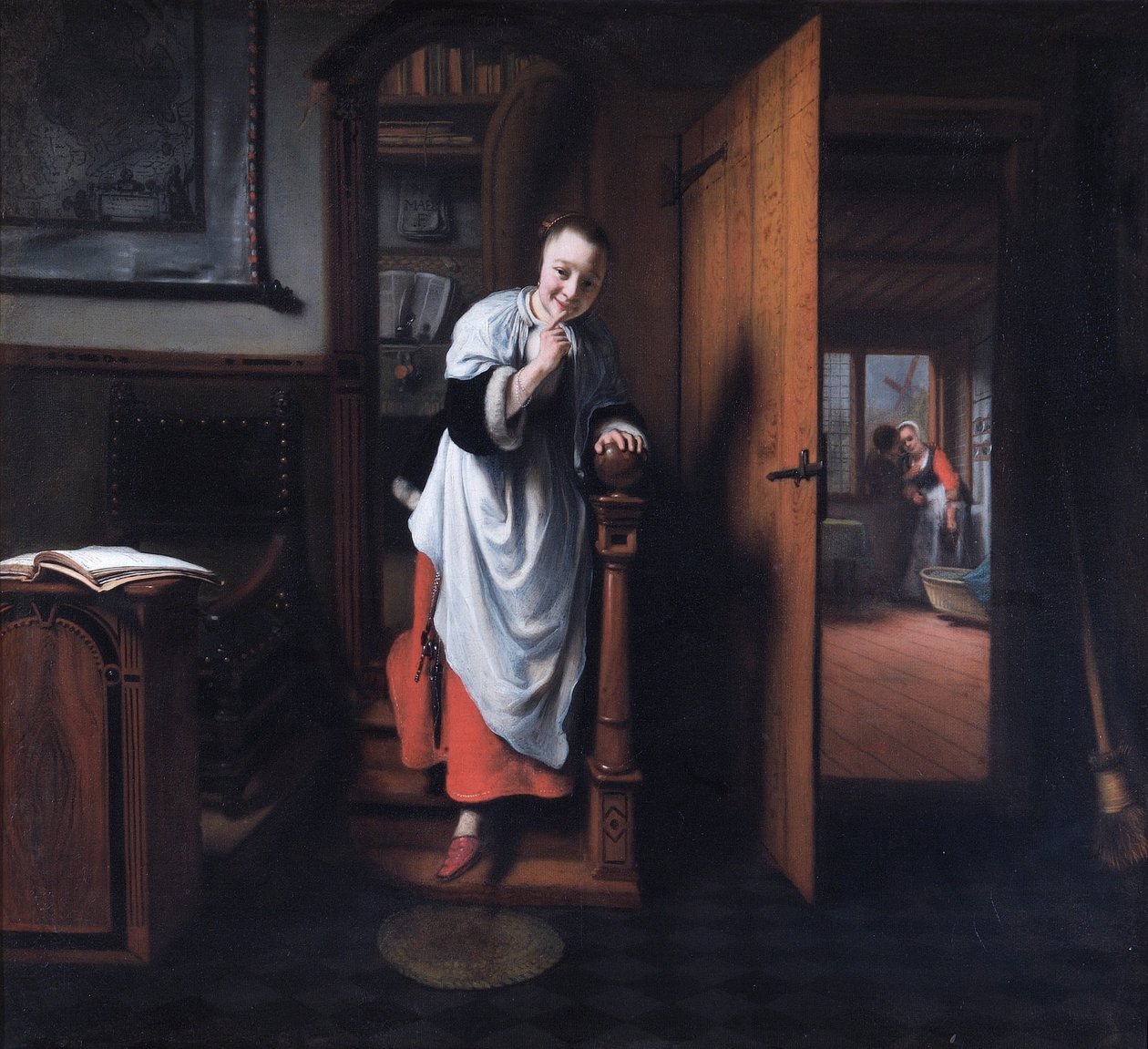 Der Lauscher von Nicolaes Maes