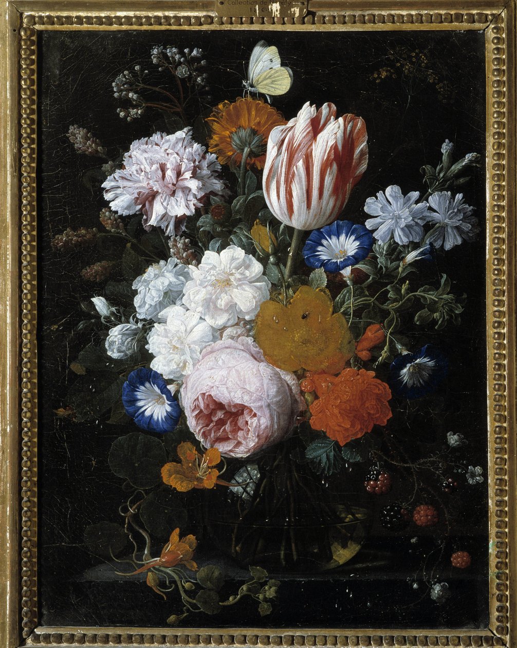 Blumen in einer Glasvase von Nicolaes van Veerendael