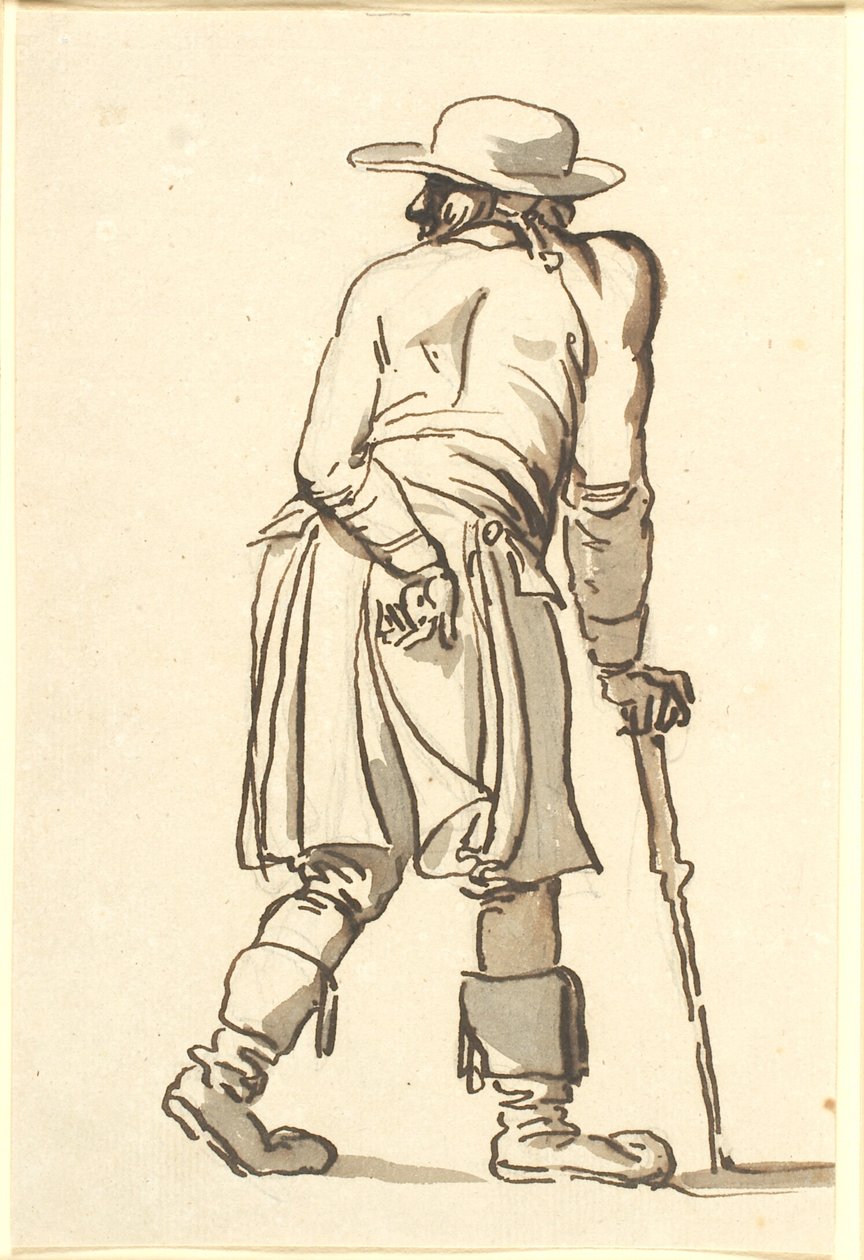 Ein Bauer von hinten gesehen von Nicolai Abildgaard