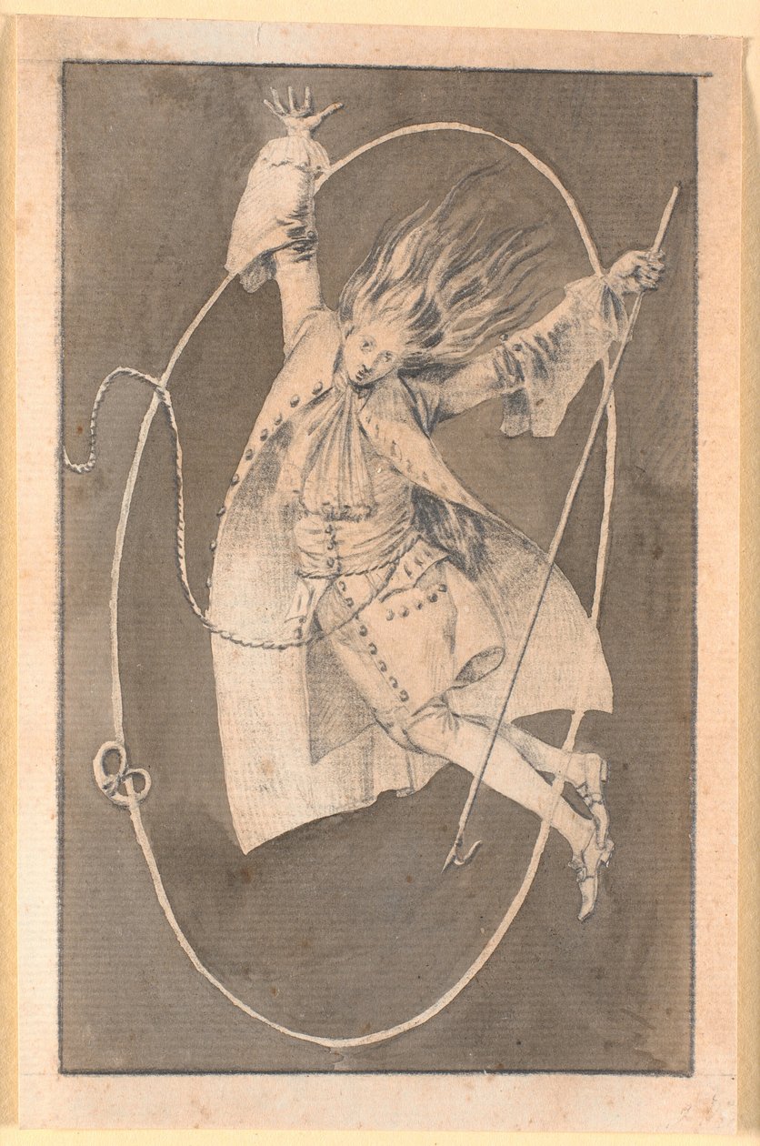 Niels Klims Abstieg; um ihn schwebt der Kümmelkringel von Nicolai Abildgaard