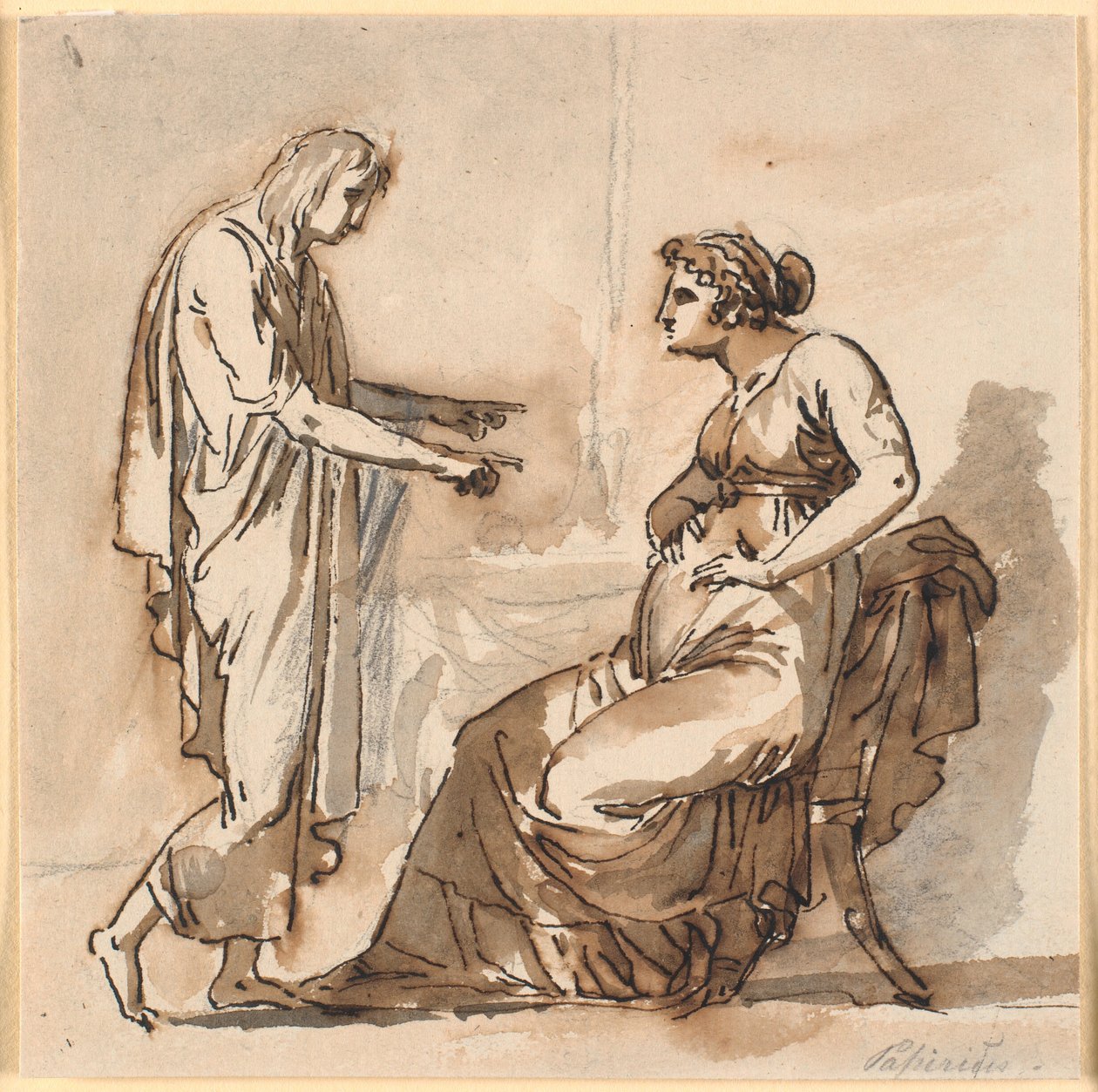 Papirius und seine Mutter von Nicolai Abildgaard
