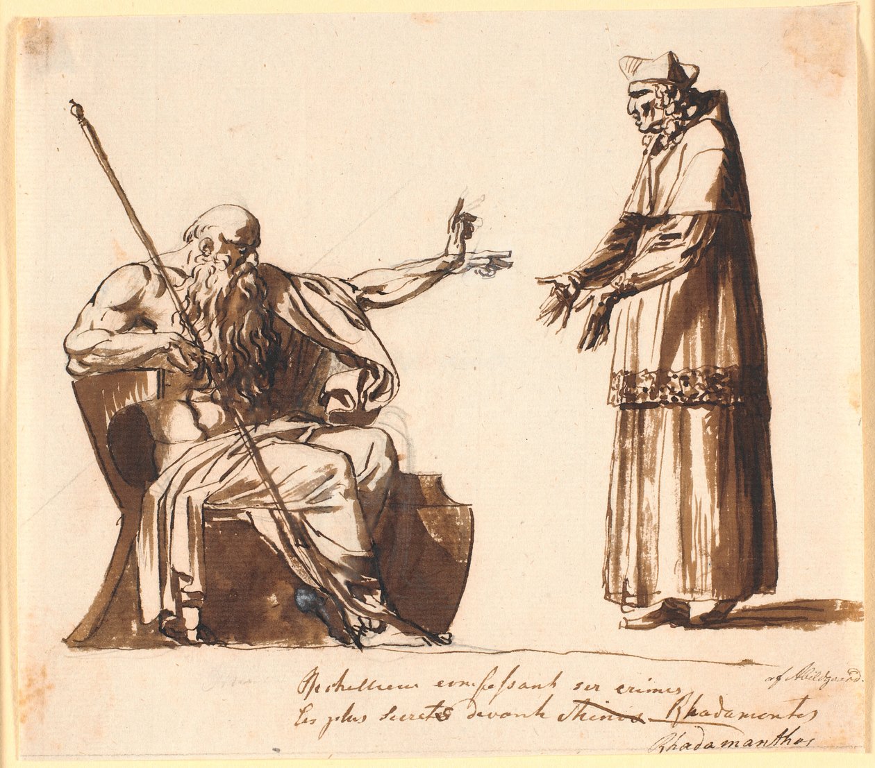 Richelieu vor Rhadamanthos von Nicolai Abildgaard