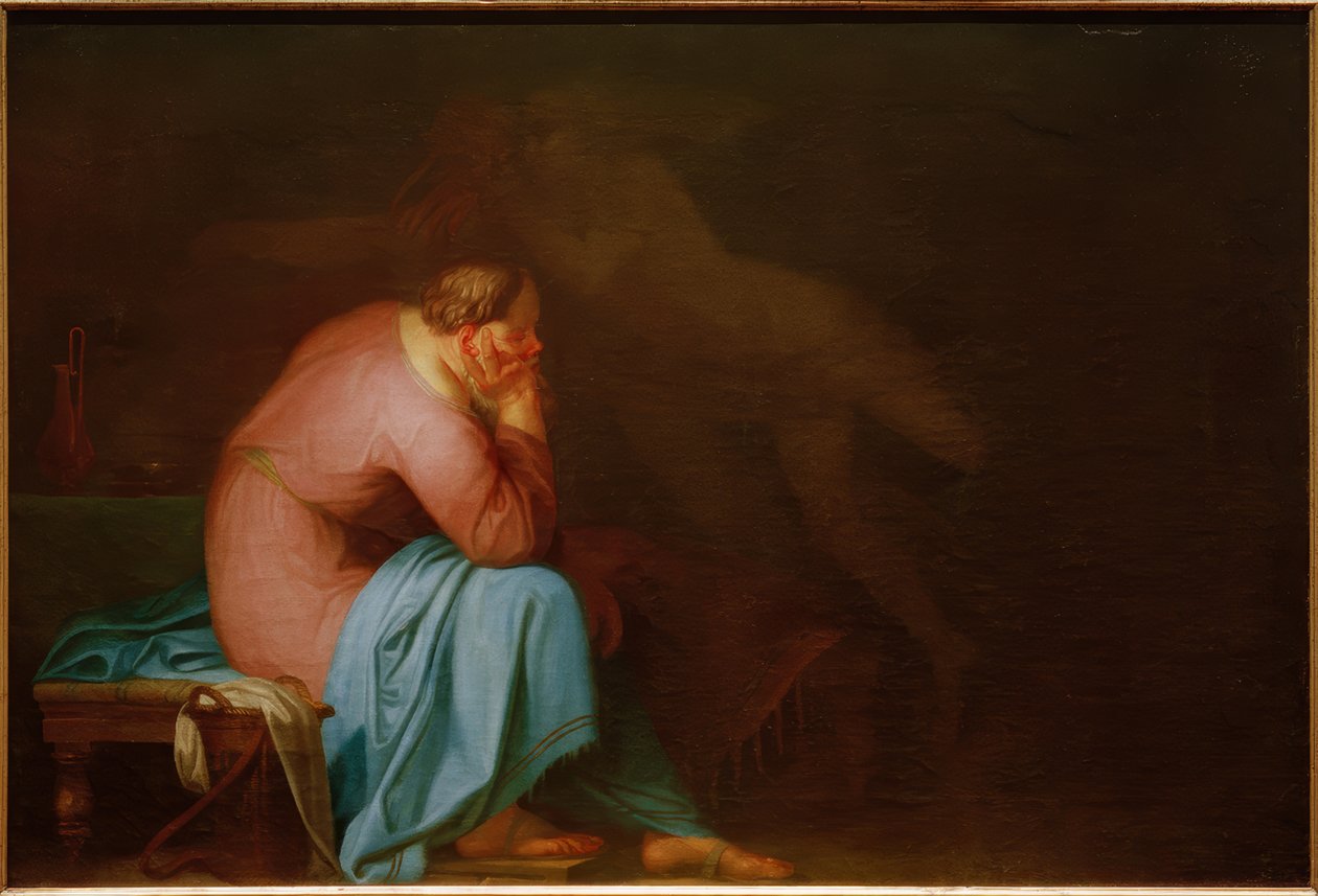 Sokrates und sein Dämon von Nicolai Abraham Abildgaard