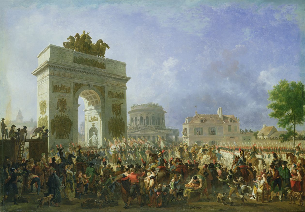 Einzug der kaiserlichen Garde in Paris an der Barriere de Pantin, 25. November 1807 von Nicolas Antoine Taunay