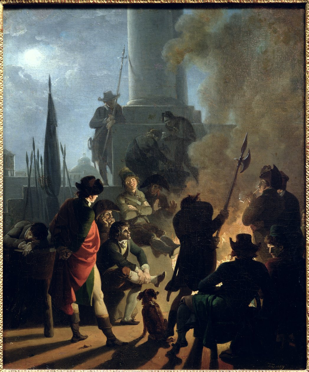 Revolutionäre Szene: Ein Biwak von Nicolas Antoine Taunay