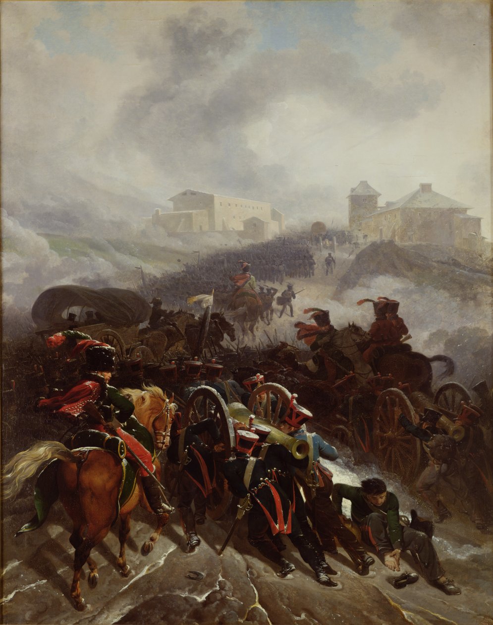 Die französische Armee überquert die Sierra de Guadarrama, Spanien, Dezember 1808, 1812 von Nicolas Antoine Taunay