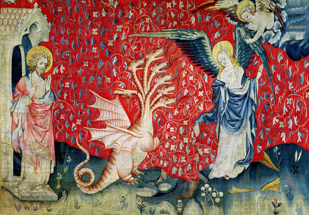 Die Frau erhält Flügel, um dem Drachen zu entfliehen, Nr. 37 aus 