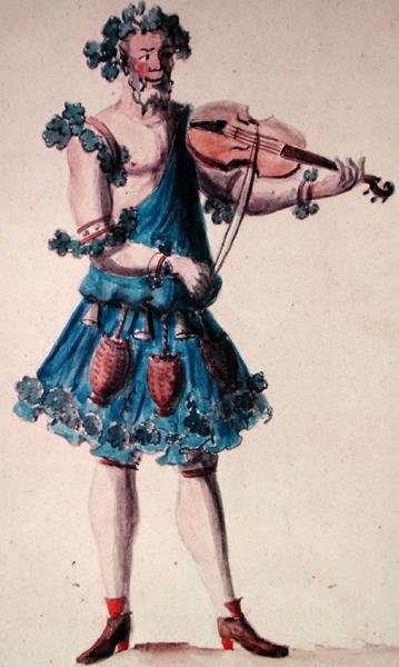Kostüm für das Ballett Silene von Nicolas Boquet