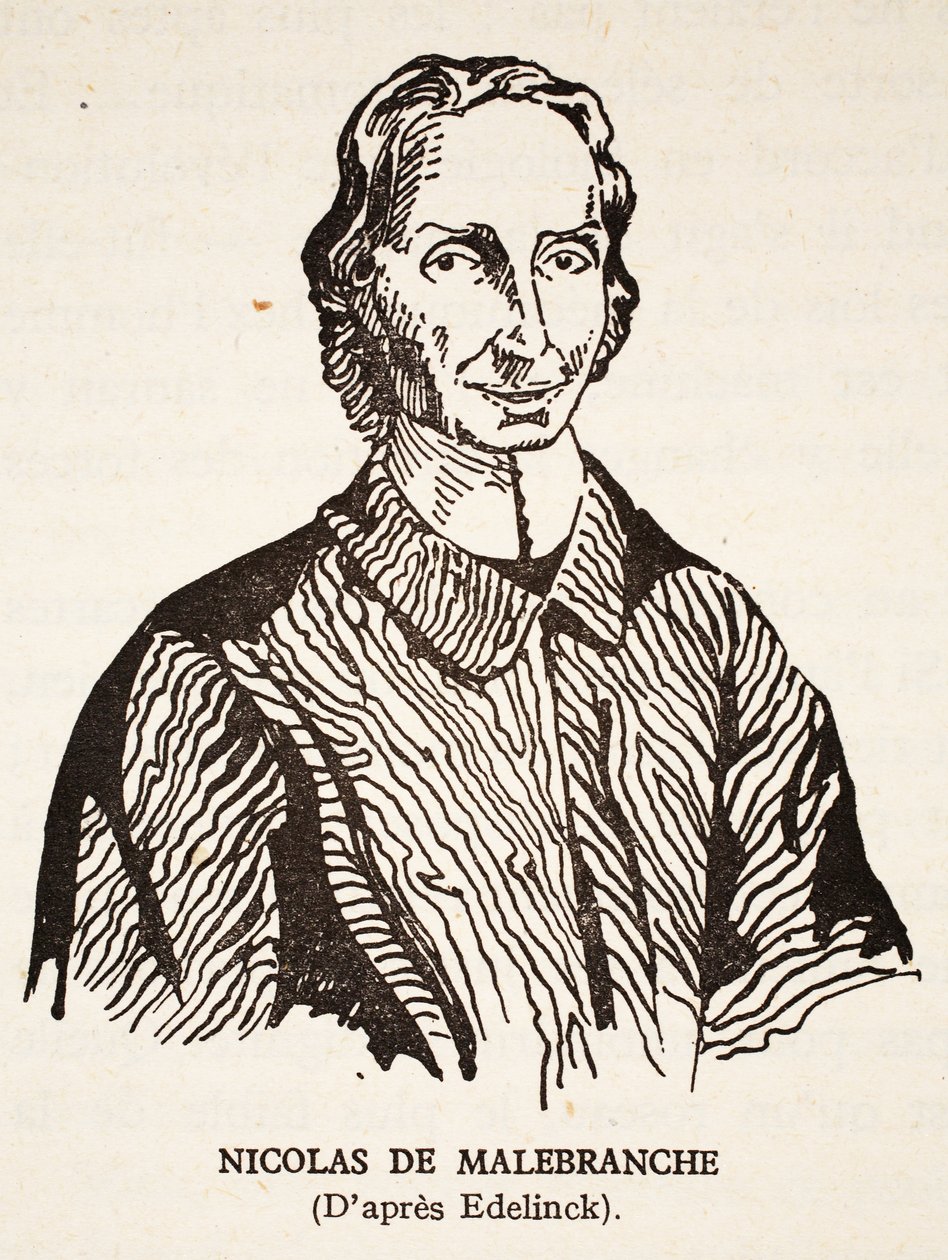Nicholas de Malebranche von Nicolas Etienne Edelinck