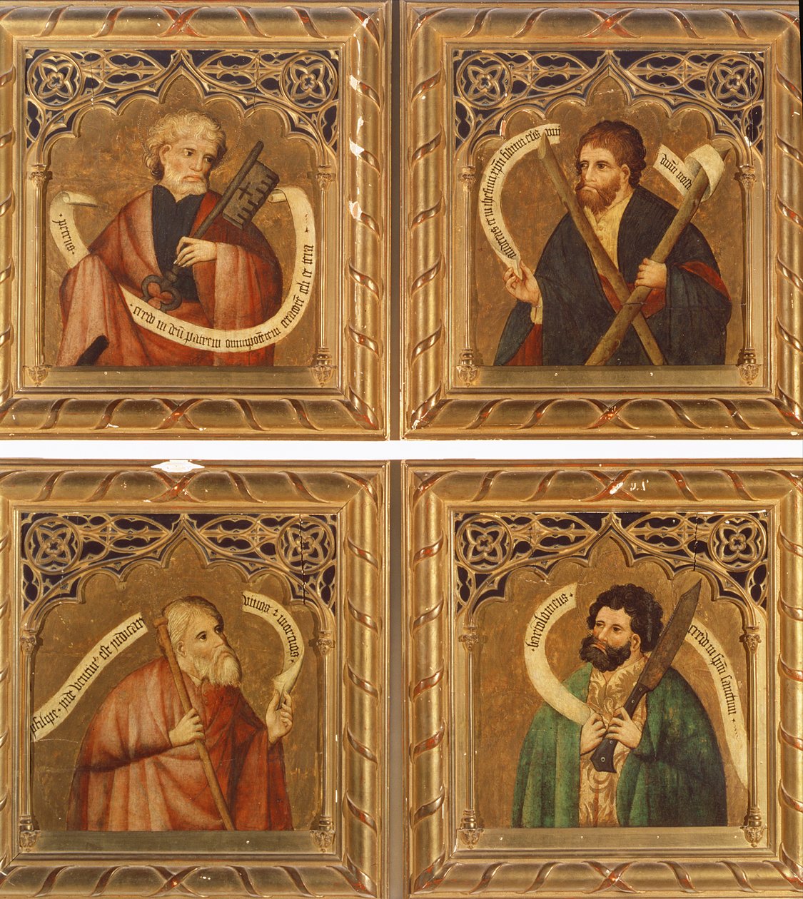 SS. Peter, Andreas, Philippus und Bartholomäus, 1468 von Nicolas Frances