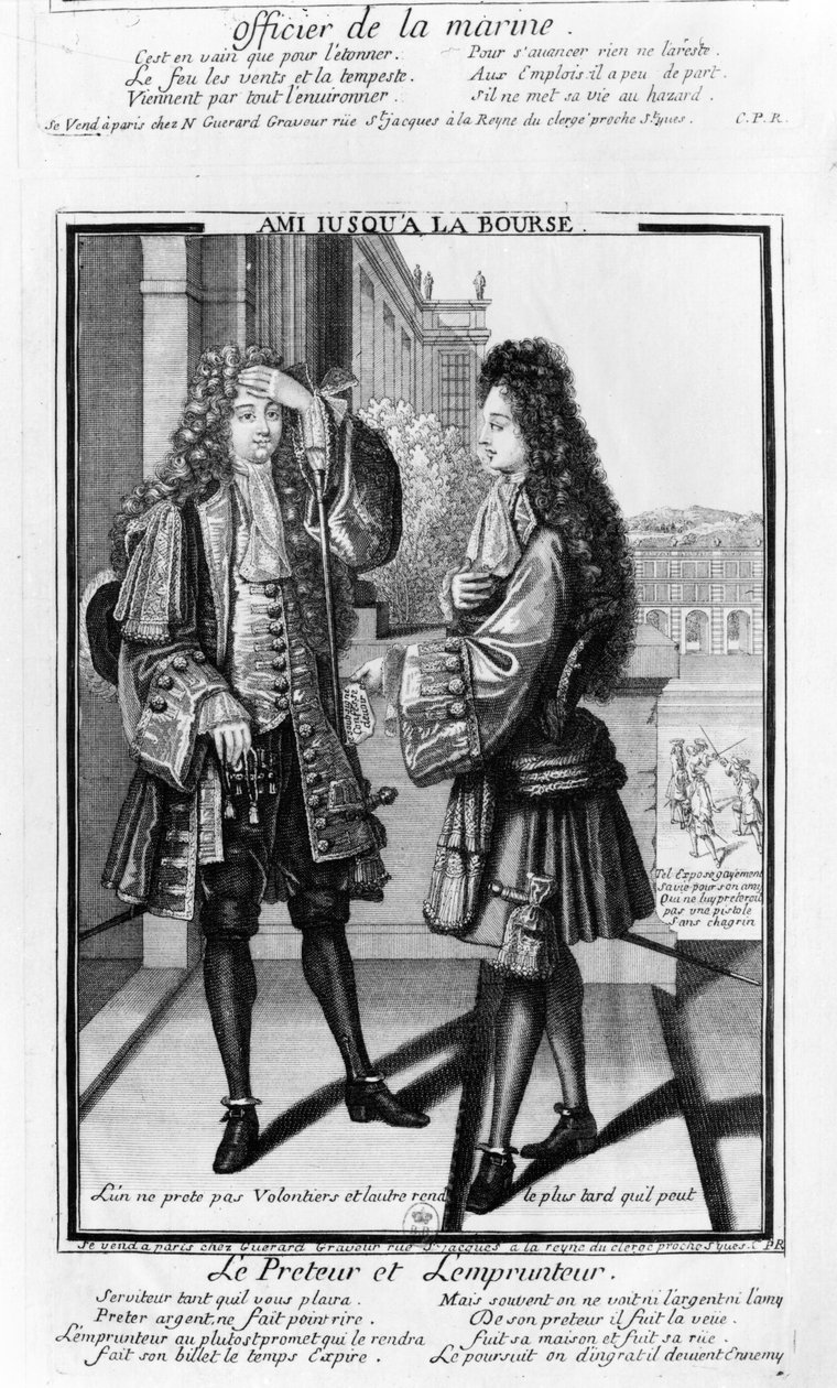 Der Verleiher und der Borger von Nicolas Guerard