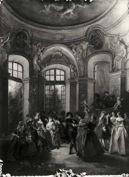 Tanz in einem Pavillon, ca. 1719-23 von Nicolas Lancret