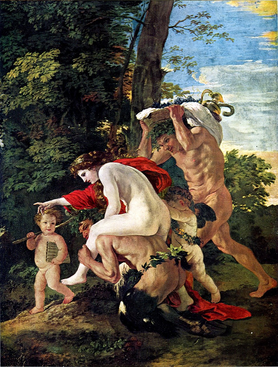 Bacchische Szene von Nicolas Poussin
