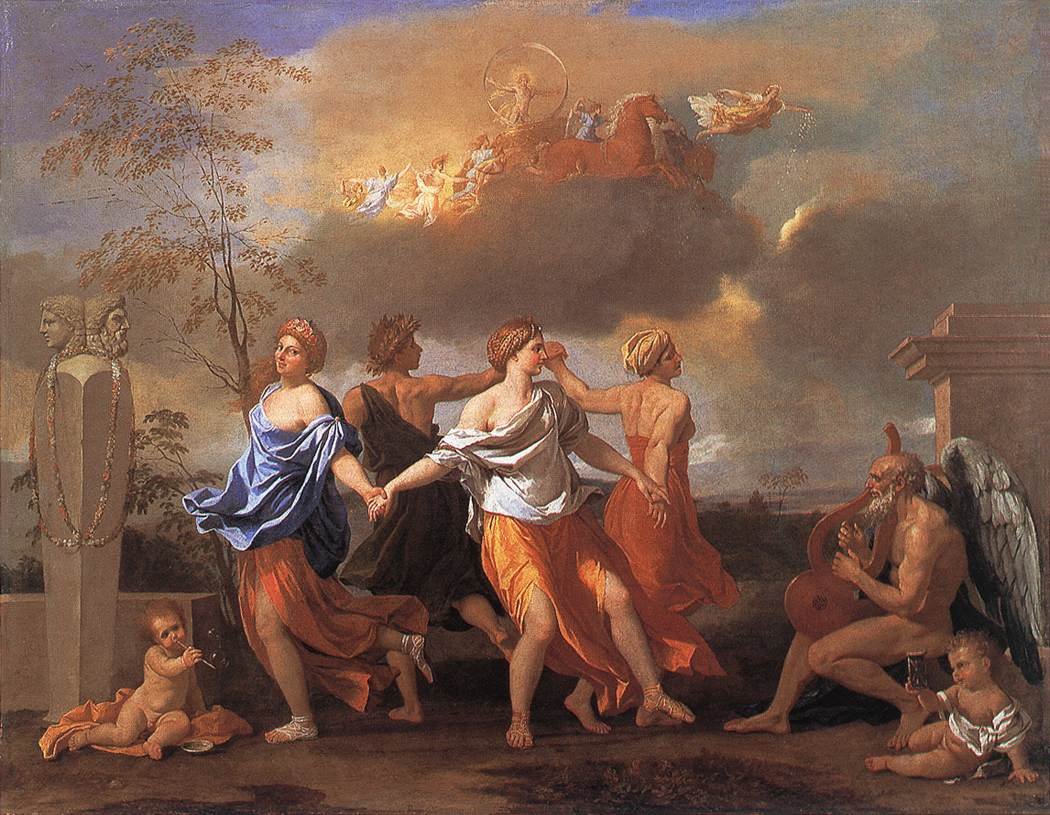 Ein Tanz zur Musik der Zeit von Nicolas Poussin