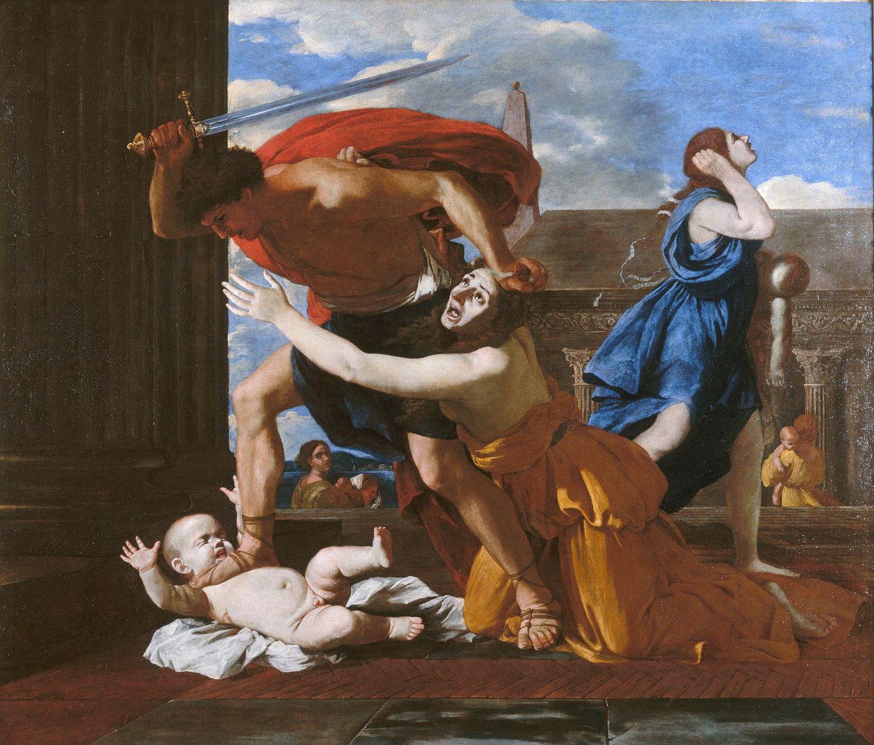 Das Massaker der Unschuldigen von Nicolas Poussin