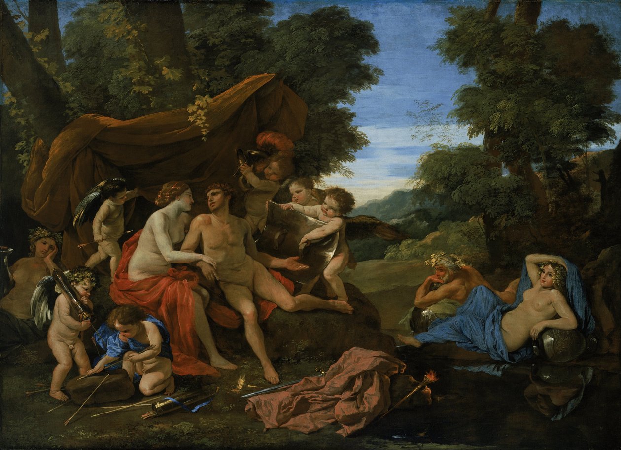 Mars und Venus von Nicolas Poussin