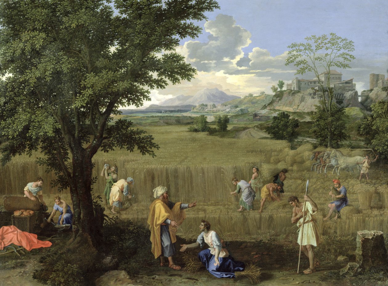 Sommer, oder Ruth und Boaz, 1660-64 von Nicolas Poussin