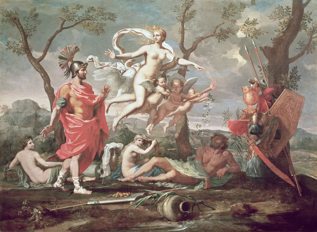 Venus rüstet Aeneas aus, 1639 von Nicolas Poussin