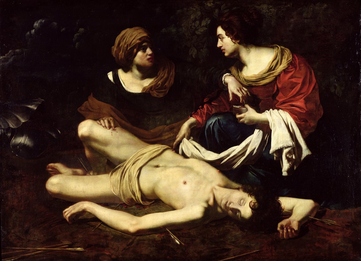 St. Sebastian wird von St. Irene gepflegt von Nicolas Regnier