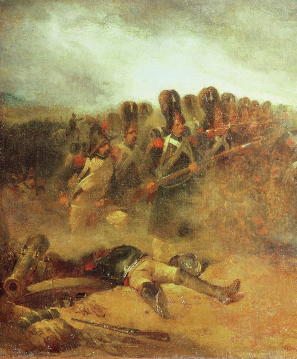 Die Schlacht von Waterloo, 18. Juni 1815 von Nicolas Toussaint Charlet