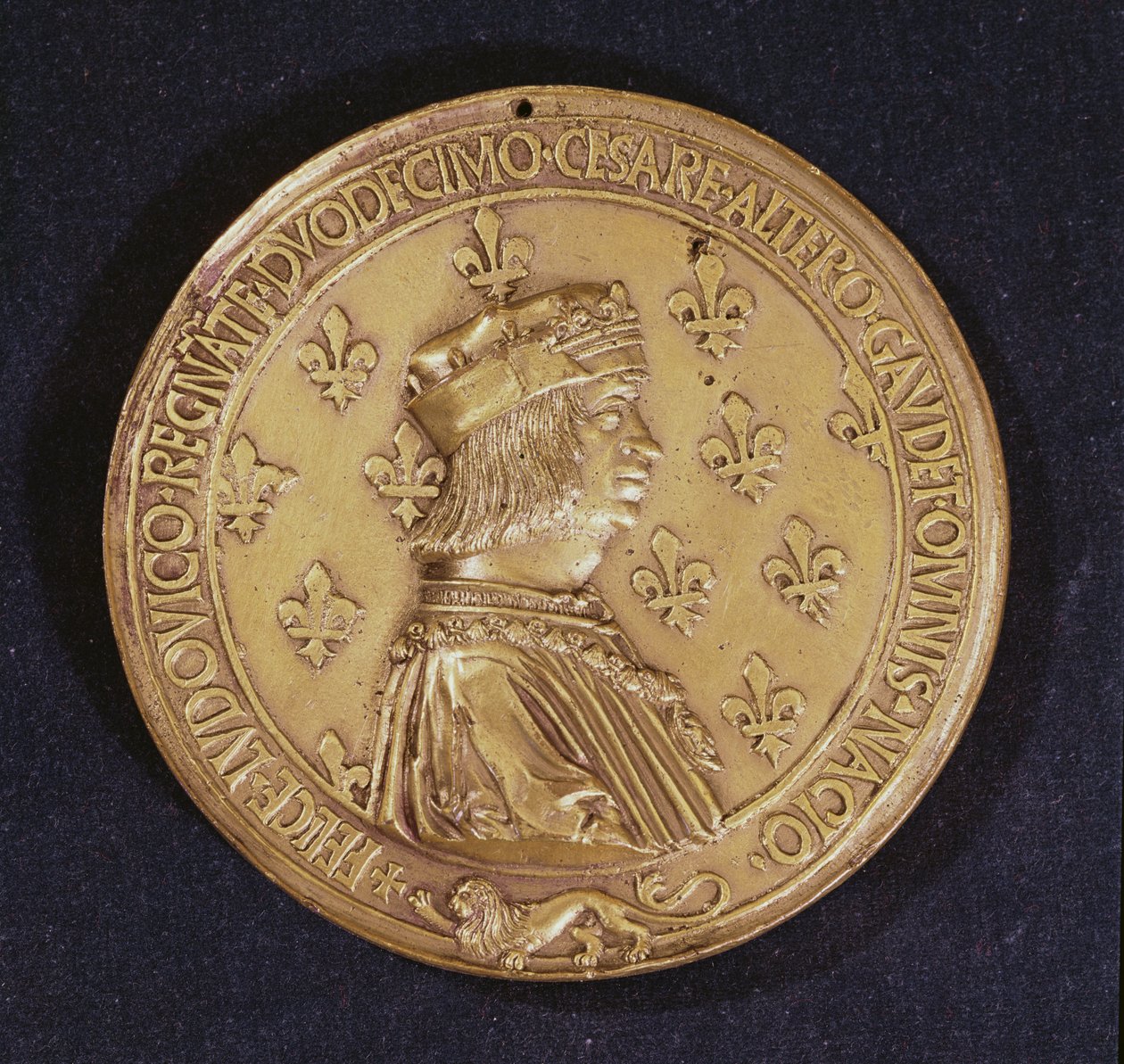 Medaille mit Darstellung von Ludwig XII. (1462-1515) (1498-1515) von Nicolas and Saint Priest, Jehan de Le Clerc