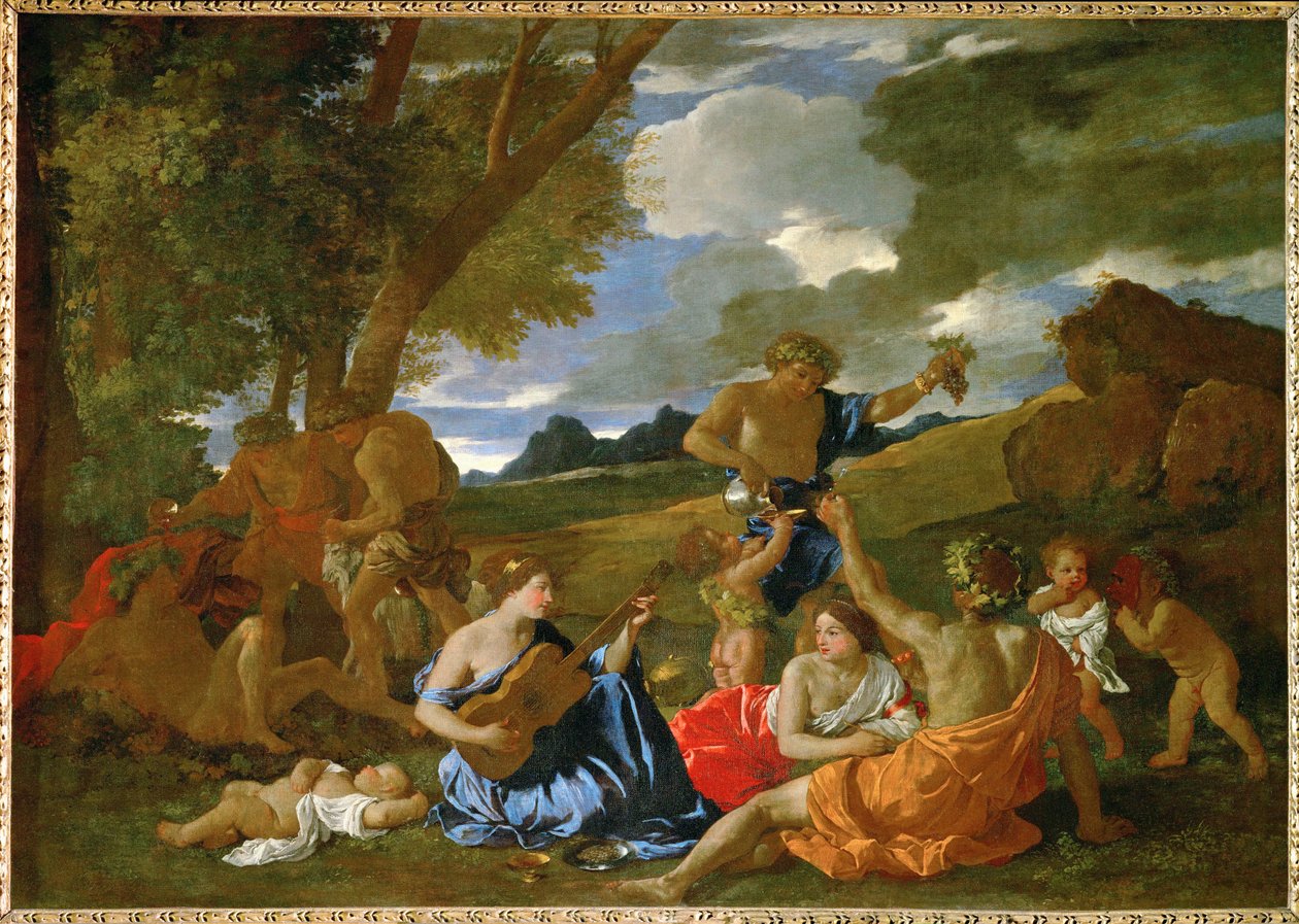 Das große Bacchanal von Nicolas (attr.to) Poussin