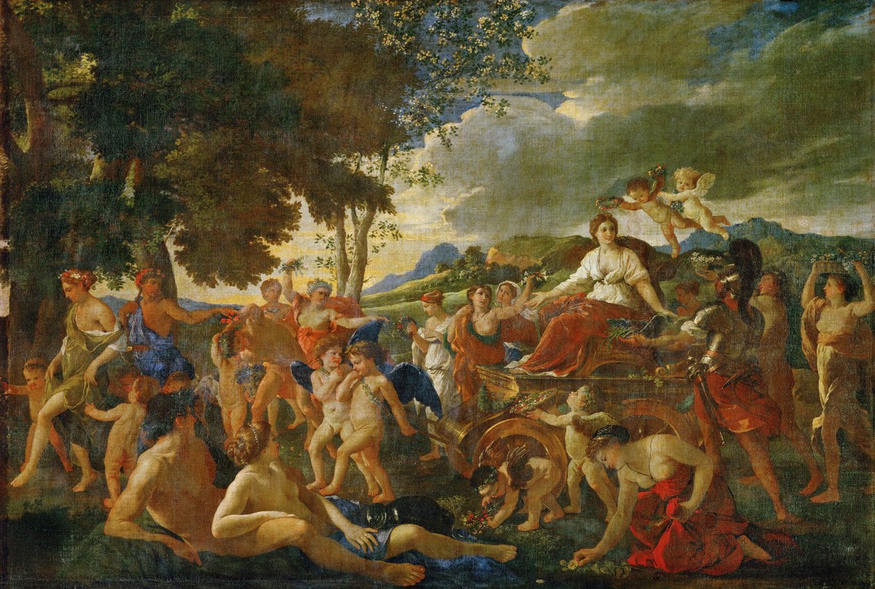 Der Triumph der Flora von Nicolas (attr.to) Poussin