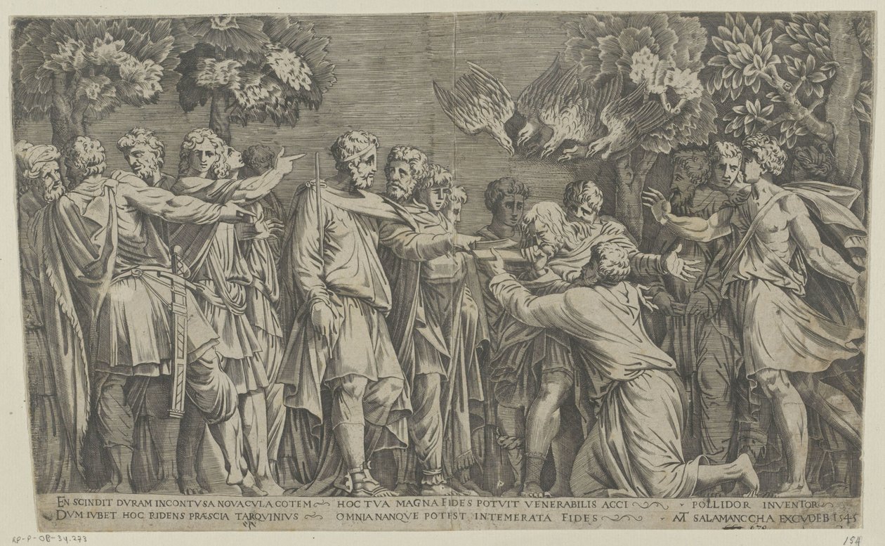 Ancius der Augur von Nicolas Beatrizet (attributed to)