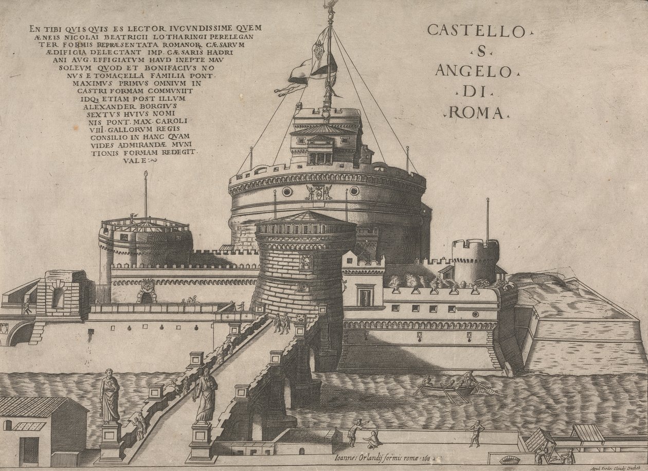 Castello S. Angelo Di Roma von Nicolas Beatrizet