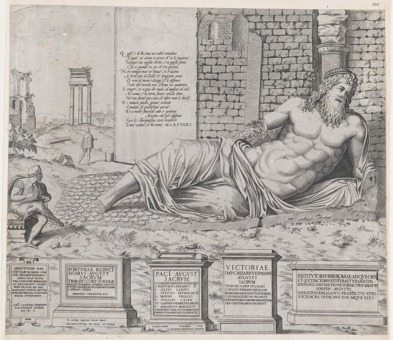Speculum Romanae Magnificentiae: Marforius von Nicolas Beatrizet.