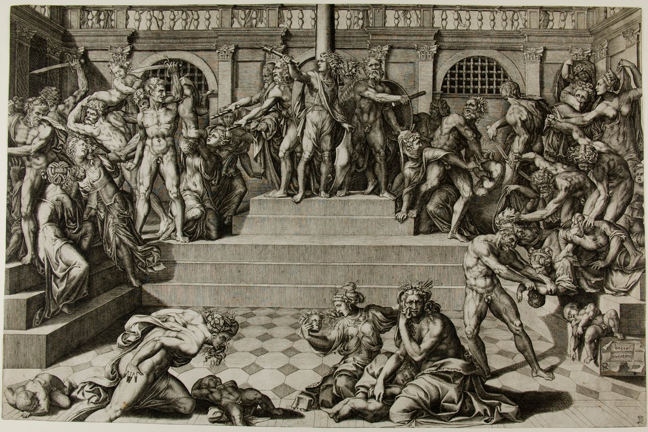 Das Massaker der Unschuldigen von Nicolas Beatrizet