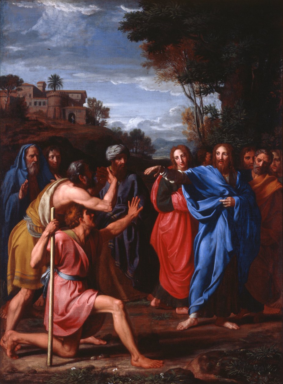 Christus heilt die Blinden von Nicolas Colombel