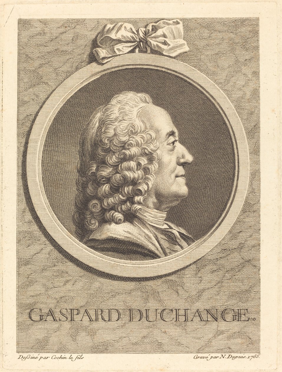 Gaspard Duchange von Nicolas Gabriel Dupuis after Charles Nicolas Cochin II