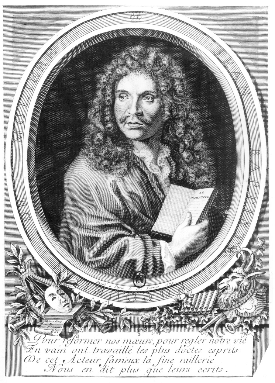 Porträt von Molière (1622-73) von Nicolas Habert