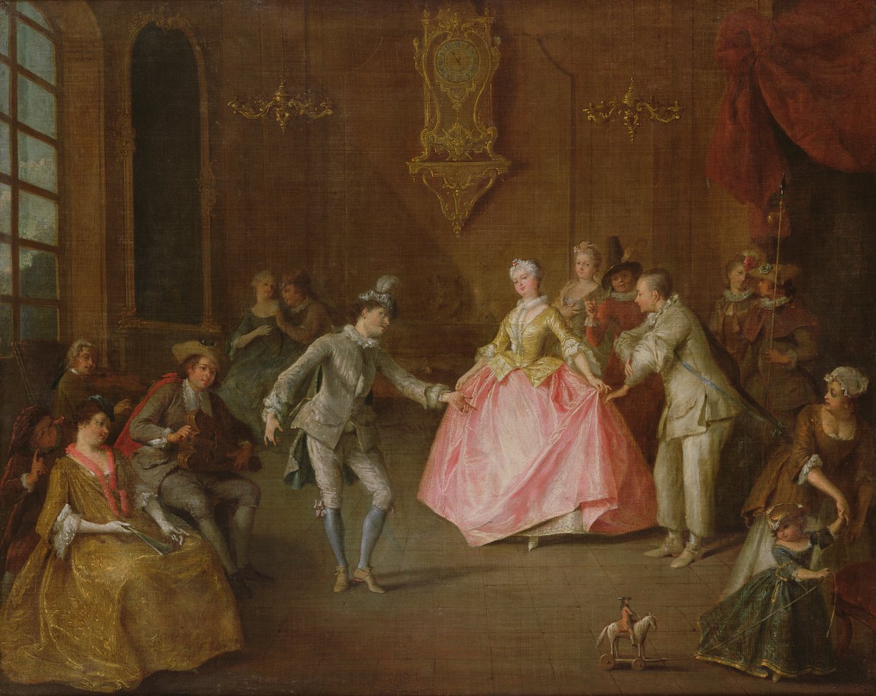 Vor dem Ball von Nicolas Lancret