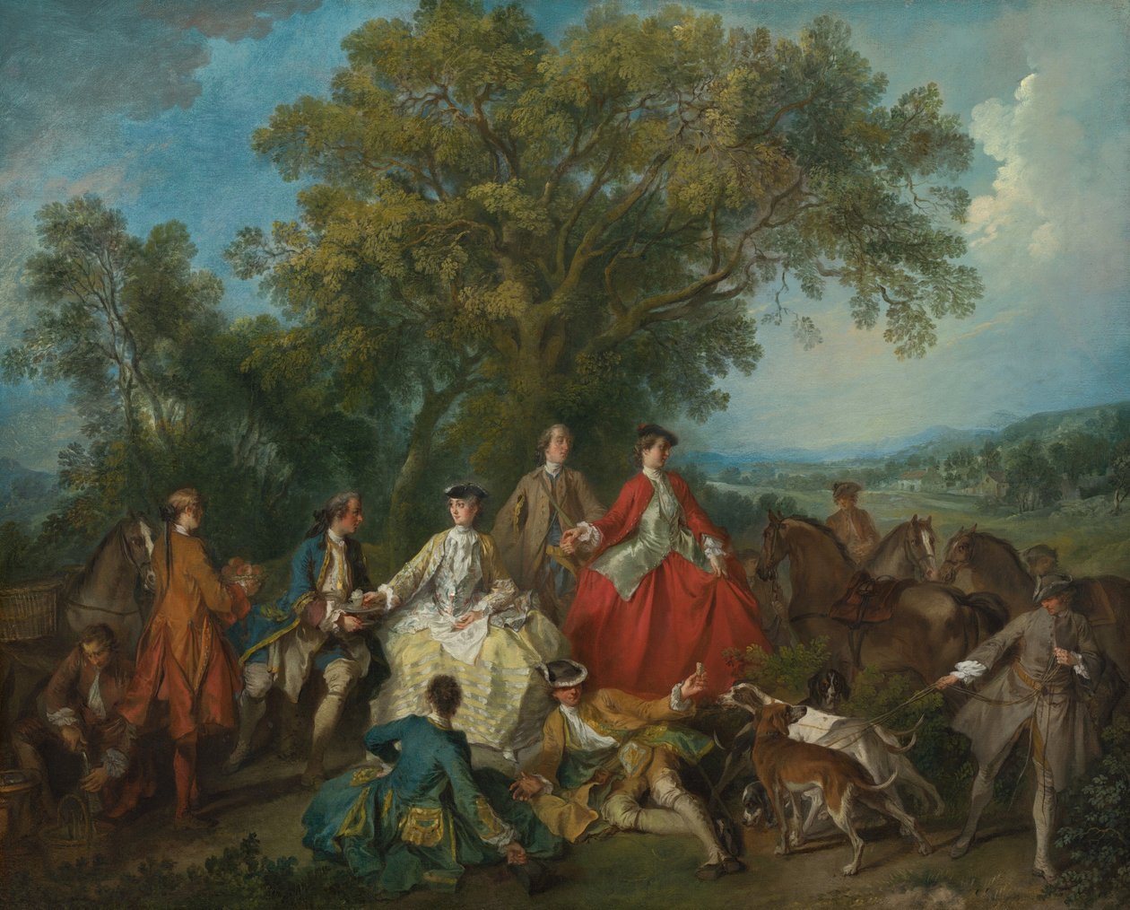 Picknick nach der Jagd von Nicolas Lancret