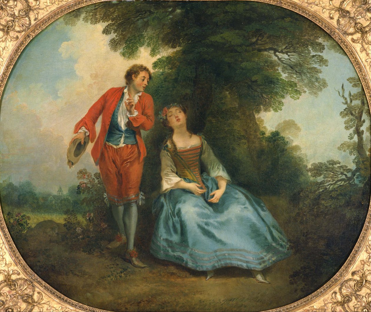 Schlafende Schäferin, um 1730 von Nicolas Lancret