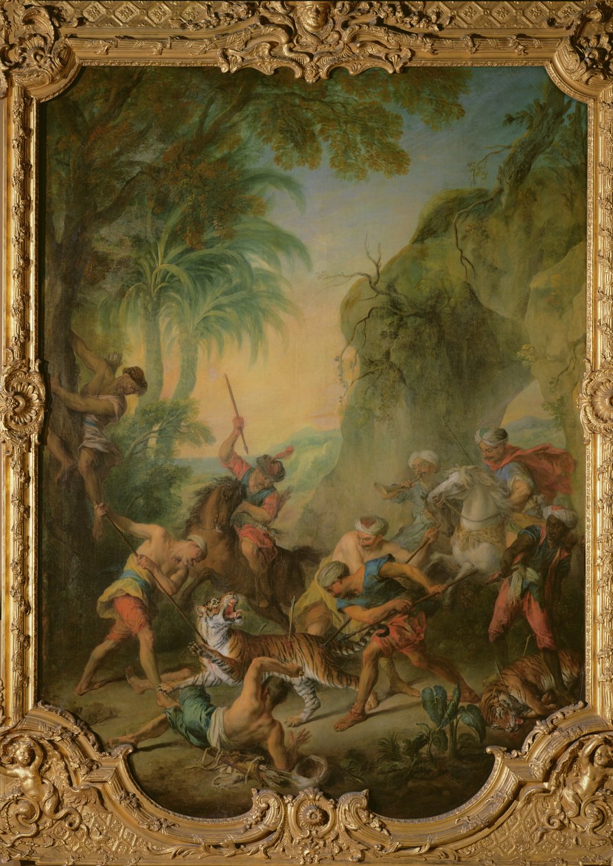 Tigerjagd, 1736 von Nicolas Lancret