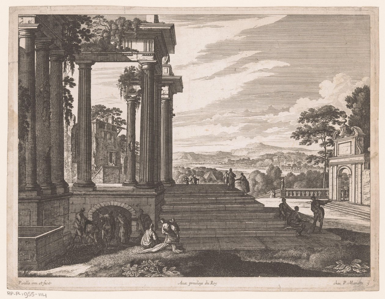 Antike Ruine von Nicolas Perelle