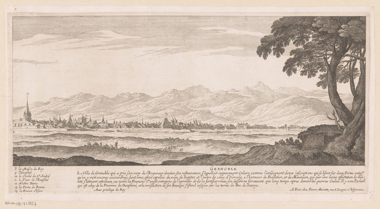 Ansicht von Grenoble von Nicolas Perelle