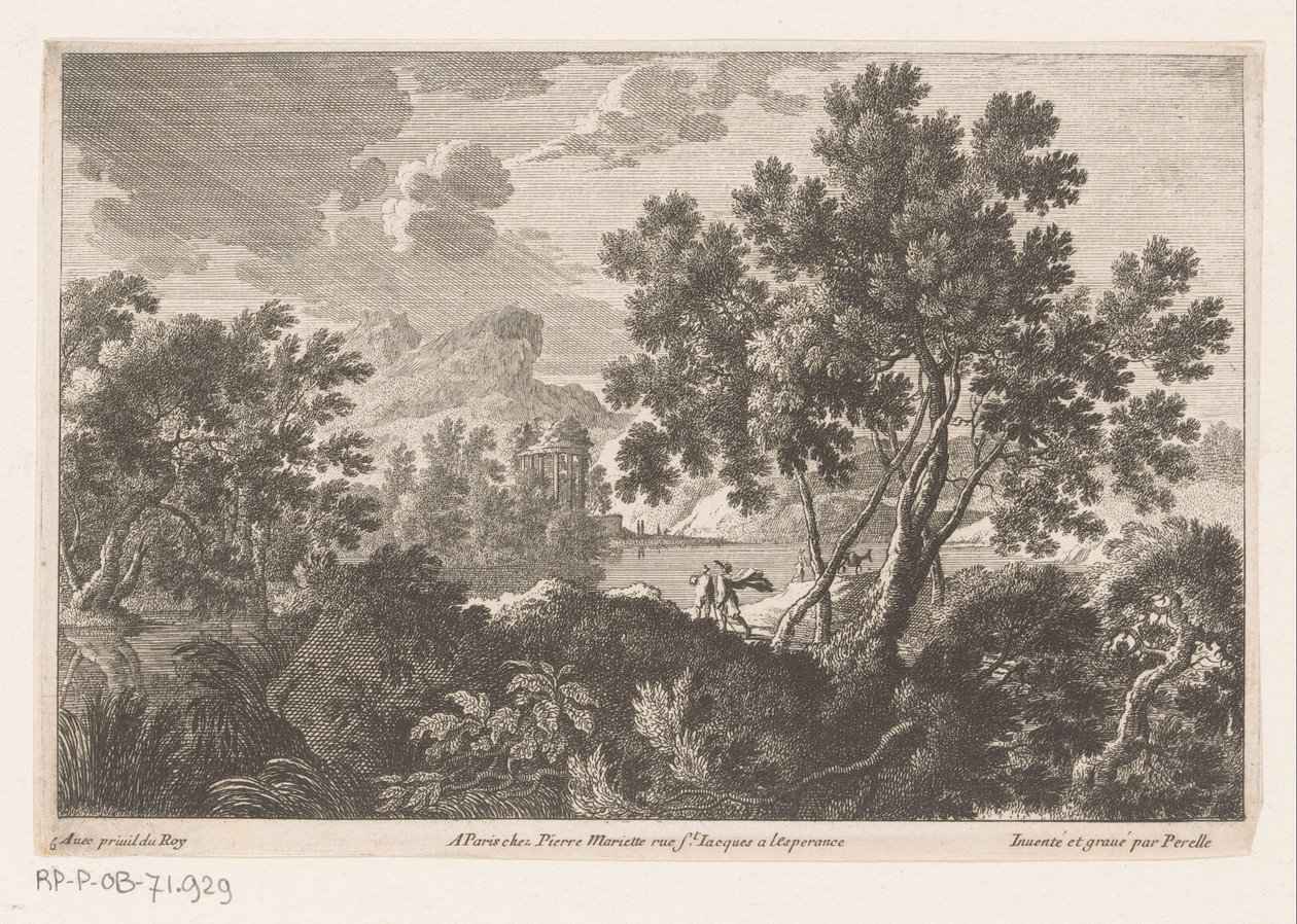 Landschaft mit Ruine von Nicolas Perelle